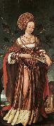 HOLBEIN, Hans the Younger St Ursula oil painting artist
